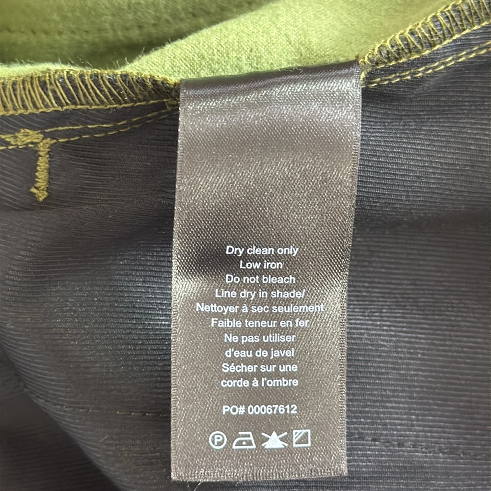 Rag & Bone Cailyn Japanese Satin Cargo Pants Size 30 Army Green - Picture 15 of 16
